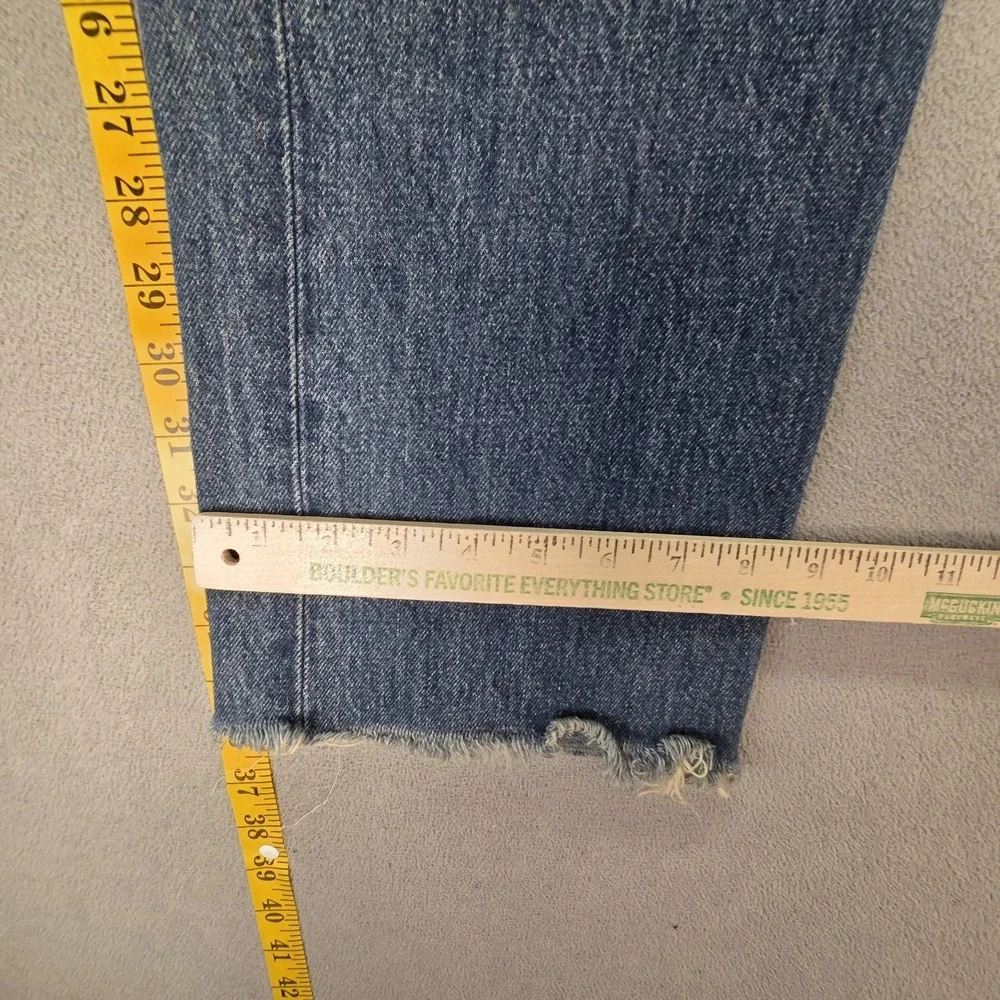 VTG Levis 501 Jeans Mens Blue Med‎ Wash Straight Altered Hem Made USA Fits 30x27